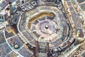Panoramic view of the largest mosque expansion project