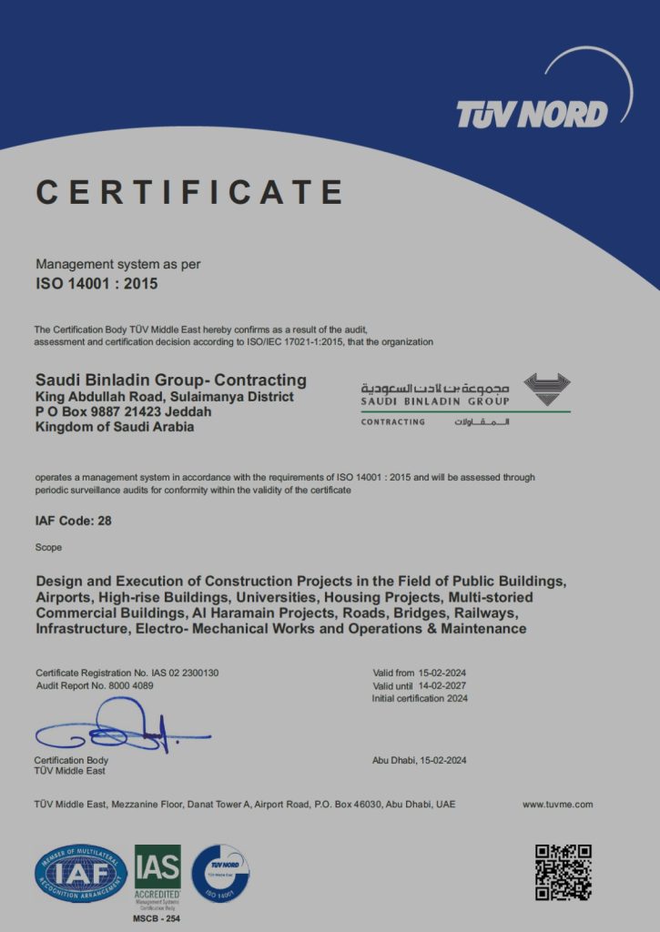 ISO Certifications  SBG