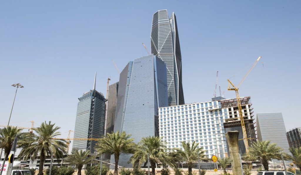 Detailed architectural view of PIF Tower